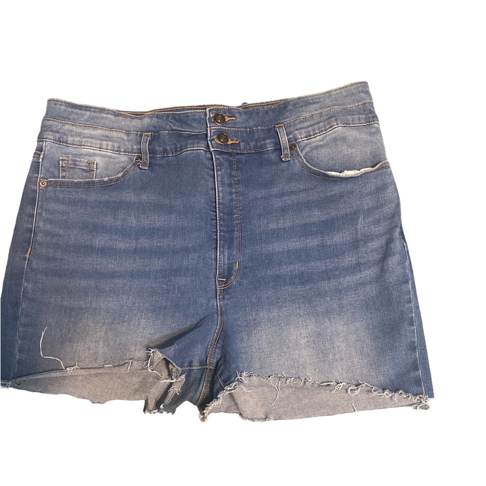 Sofia Jeans Shorts Denim Plus Size 18 Frayed Distressed Five Pockets